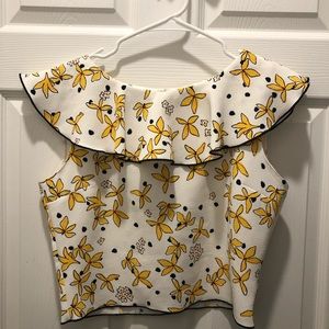 Floral crop top floral